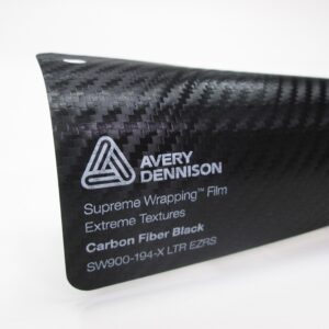 carbon fibre black car wrap