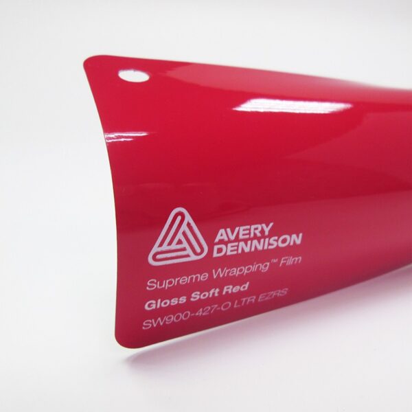 Avery Dennison Gloss Soft Red car wrap