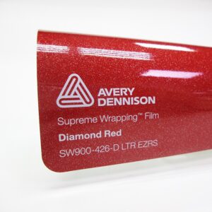 Avery Dennison Diamond Red car wrap