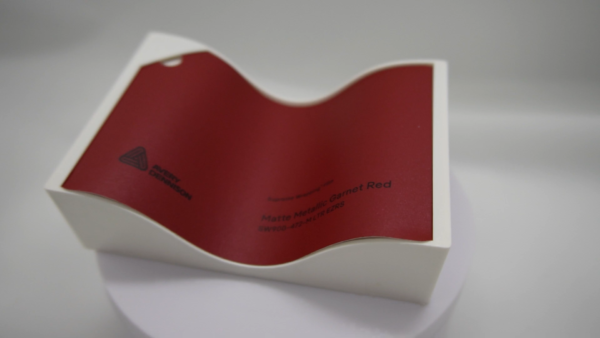 Avery Dennison Matte Metallic Garnet Red car wrap