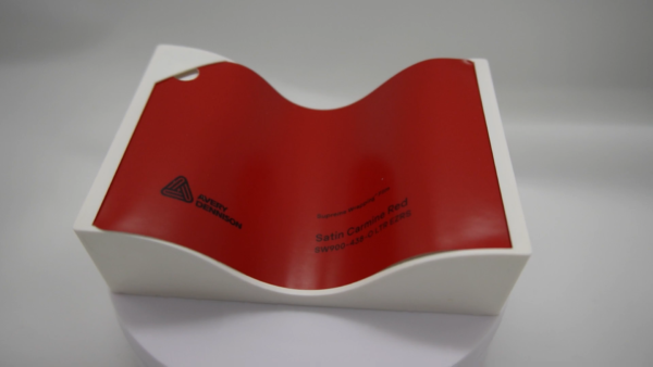 Avery Dennison Satin Carmine Red car wrap